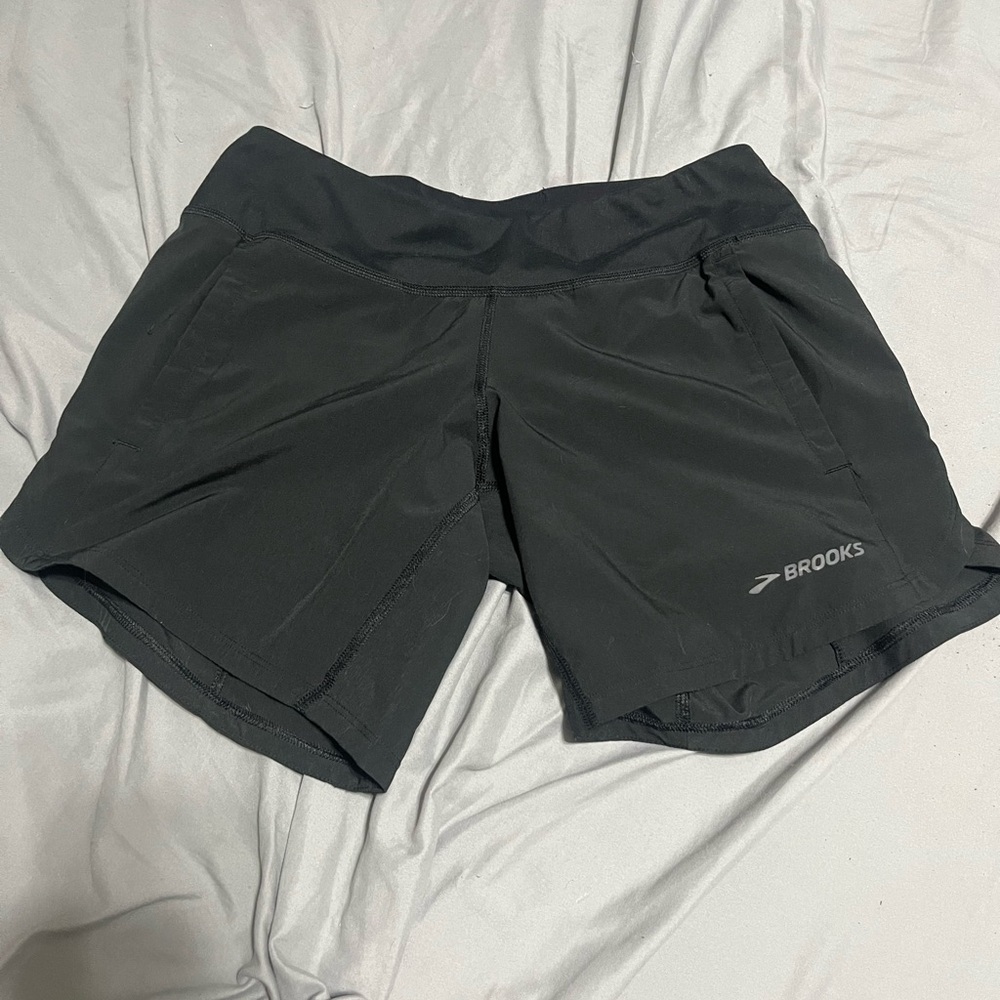 Brooks Black Athletic Shorts